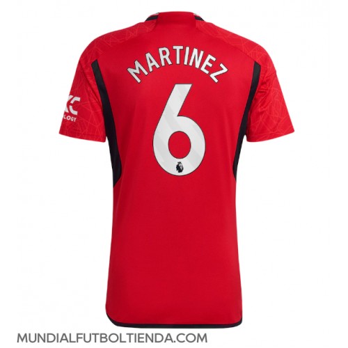 Camiseta Manchester United Lisandro Martinez #6 Primera Equipación Replica 2023-24 mangas cortas